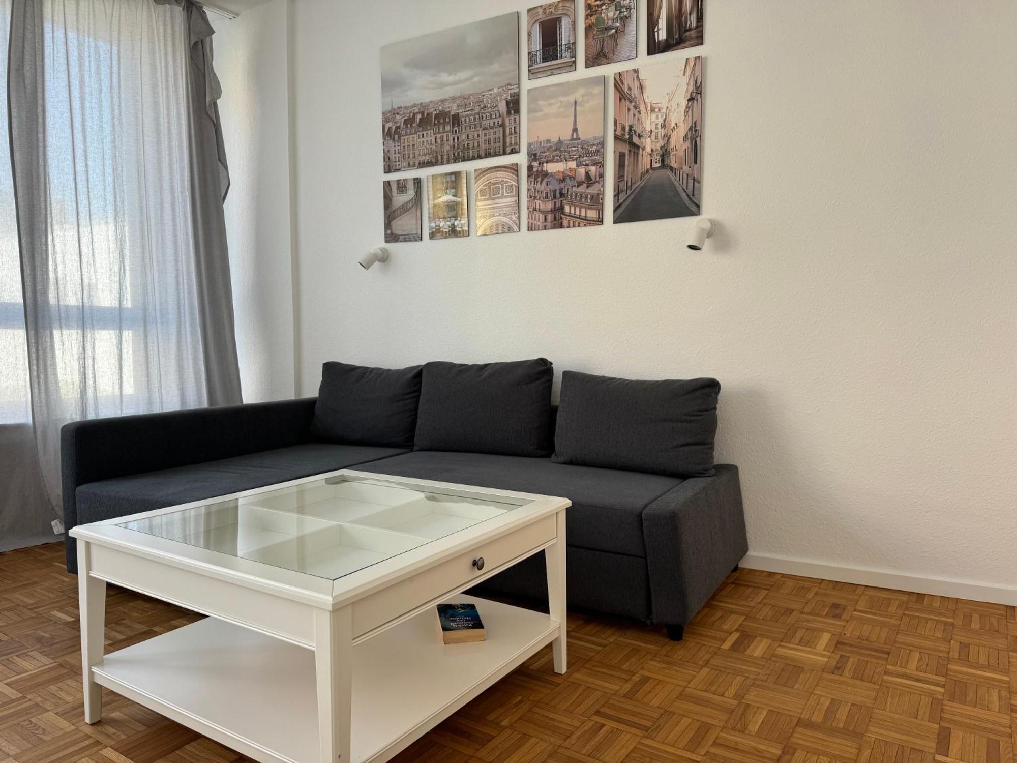 Modernes Apartment Duisburg-Mitte mit Balkon Exterior foto
