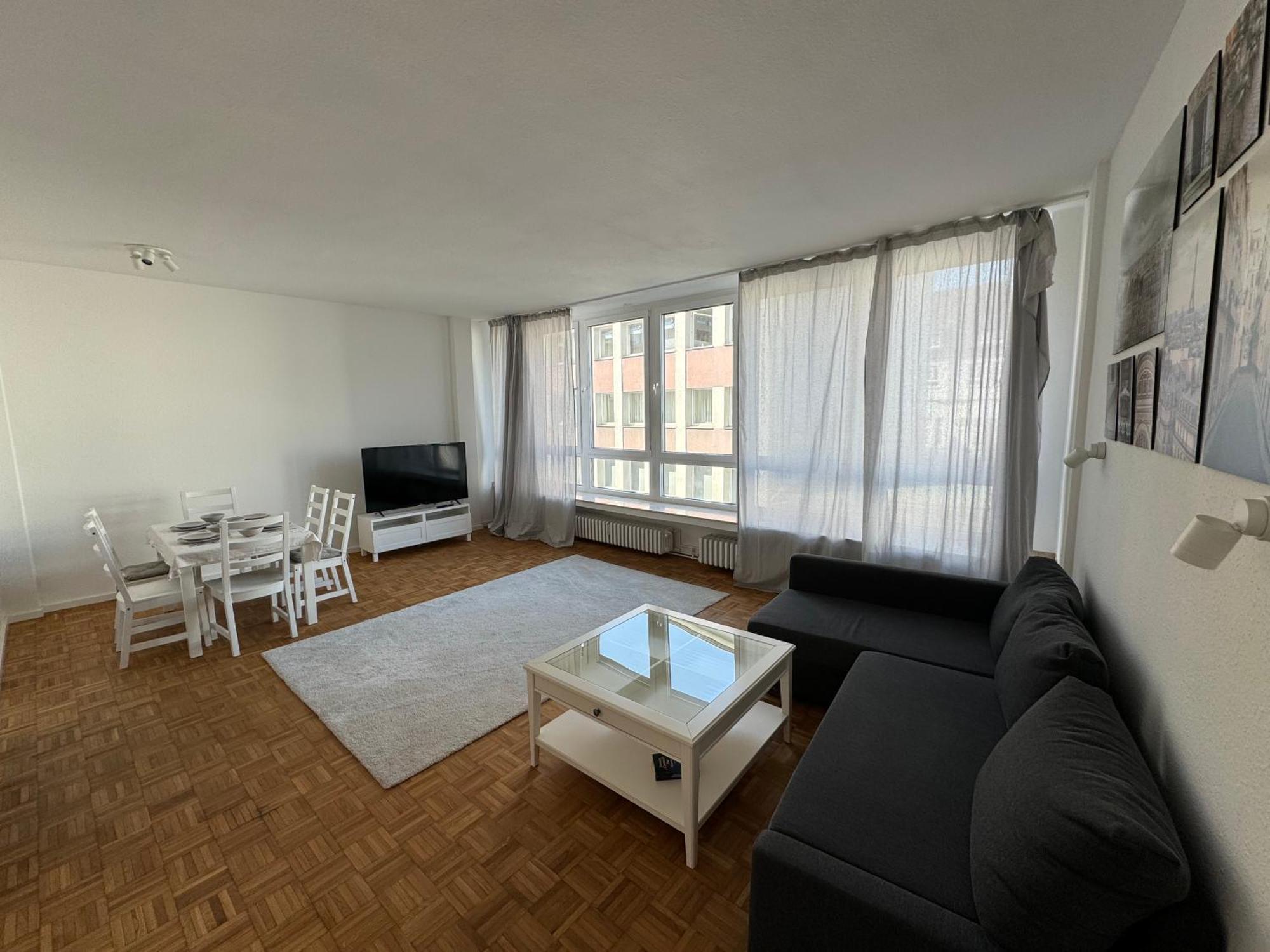 Modernes Apartment Duisburg-Mitte mit Balkon Exterior foto