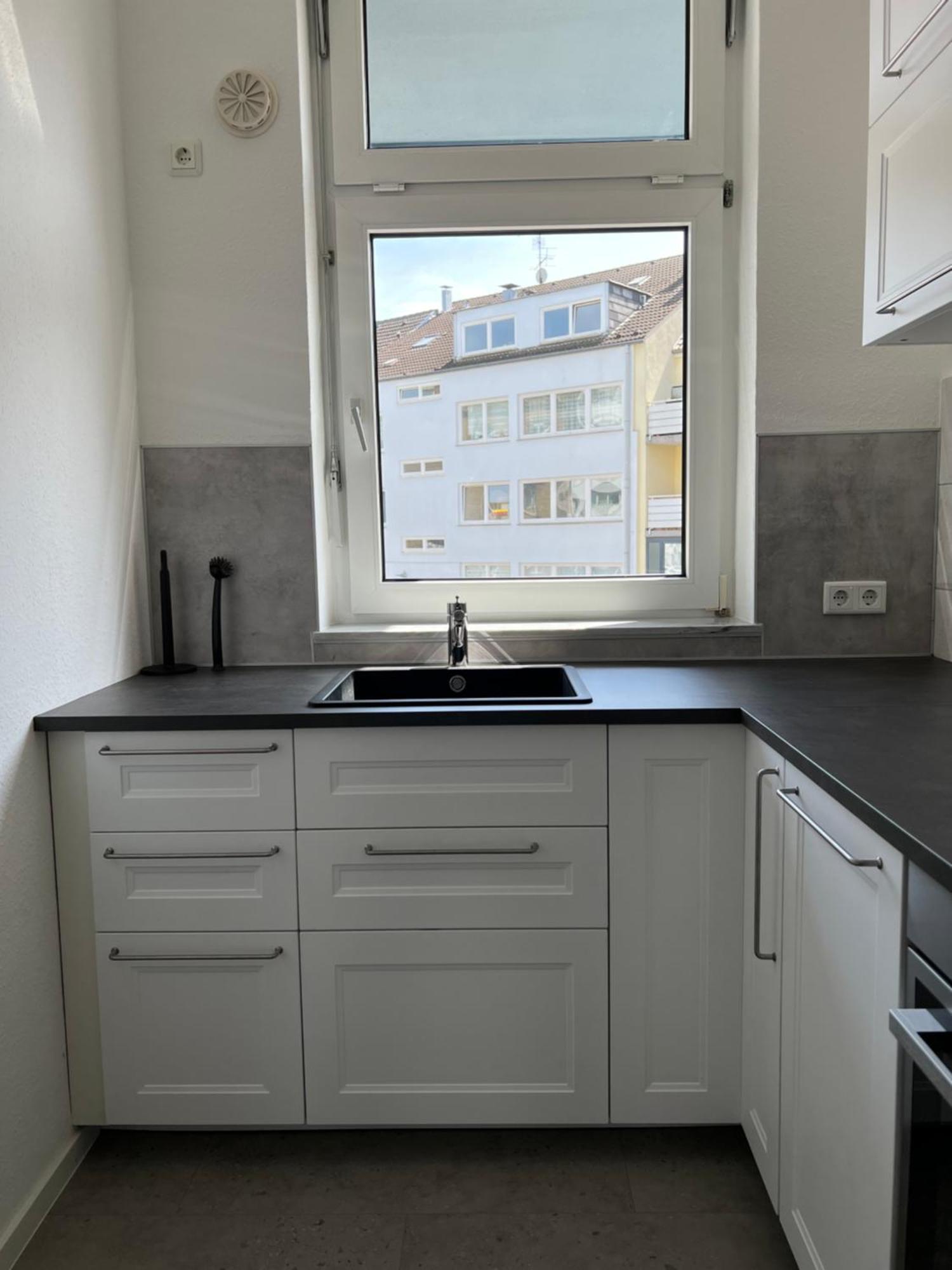 Modernes Apartment Duisburg-Mitte mit Balkon Exterior foto