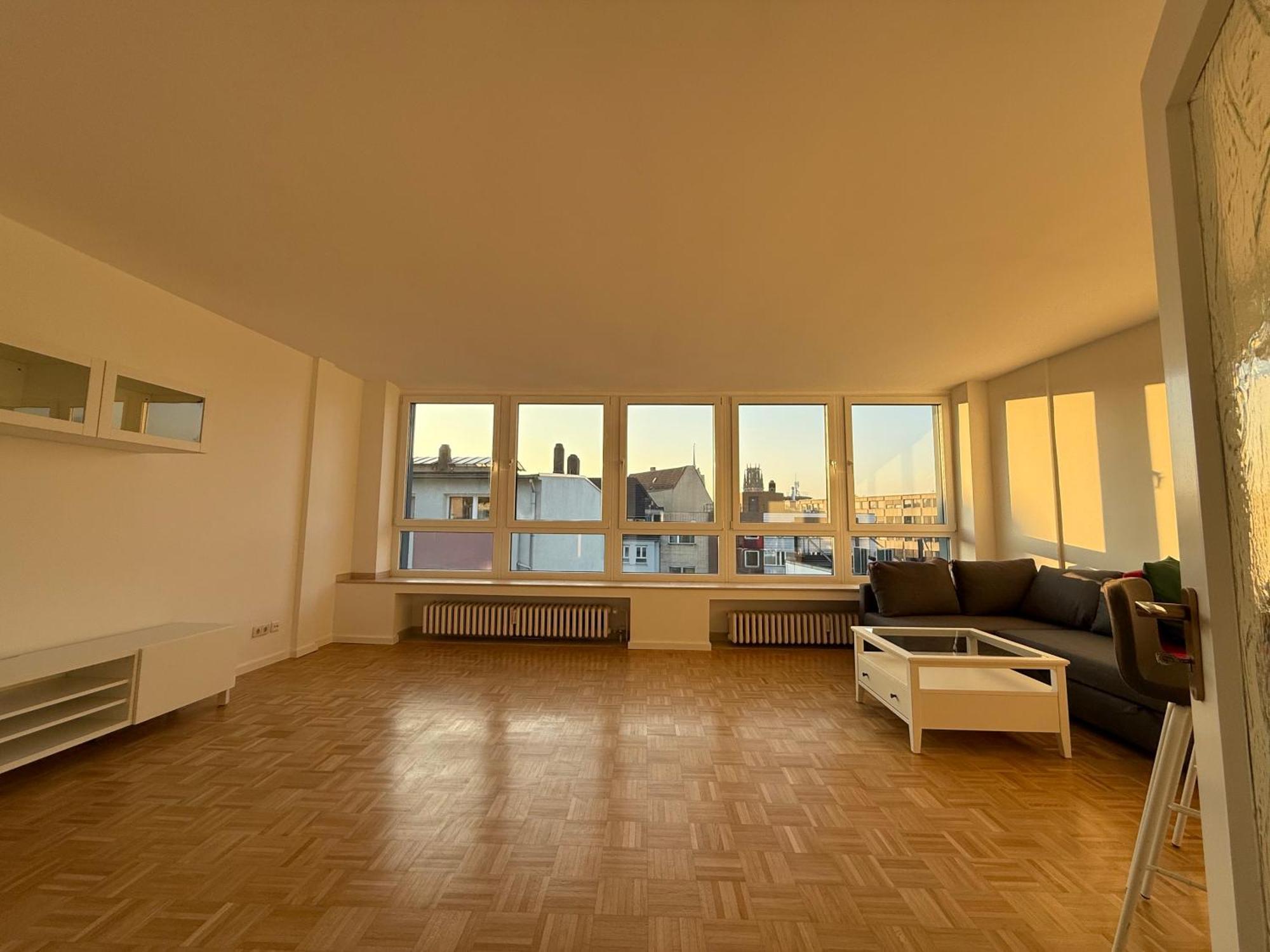 Modernes Apartment Duisburg-Mitte mit Balkon Exterior foto